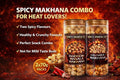Spicy Snack Co Makhana Combo Pack (2x70g) | Chilli Garlic & Tandoori Masala | Roasted Foxnuts | Healthy Crunchy Snack | Bold Spicy Flavours